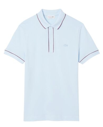Мужское теннисное поло Lacoste Paris Stretch Piqué Regular Fit - небесный
