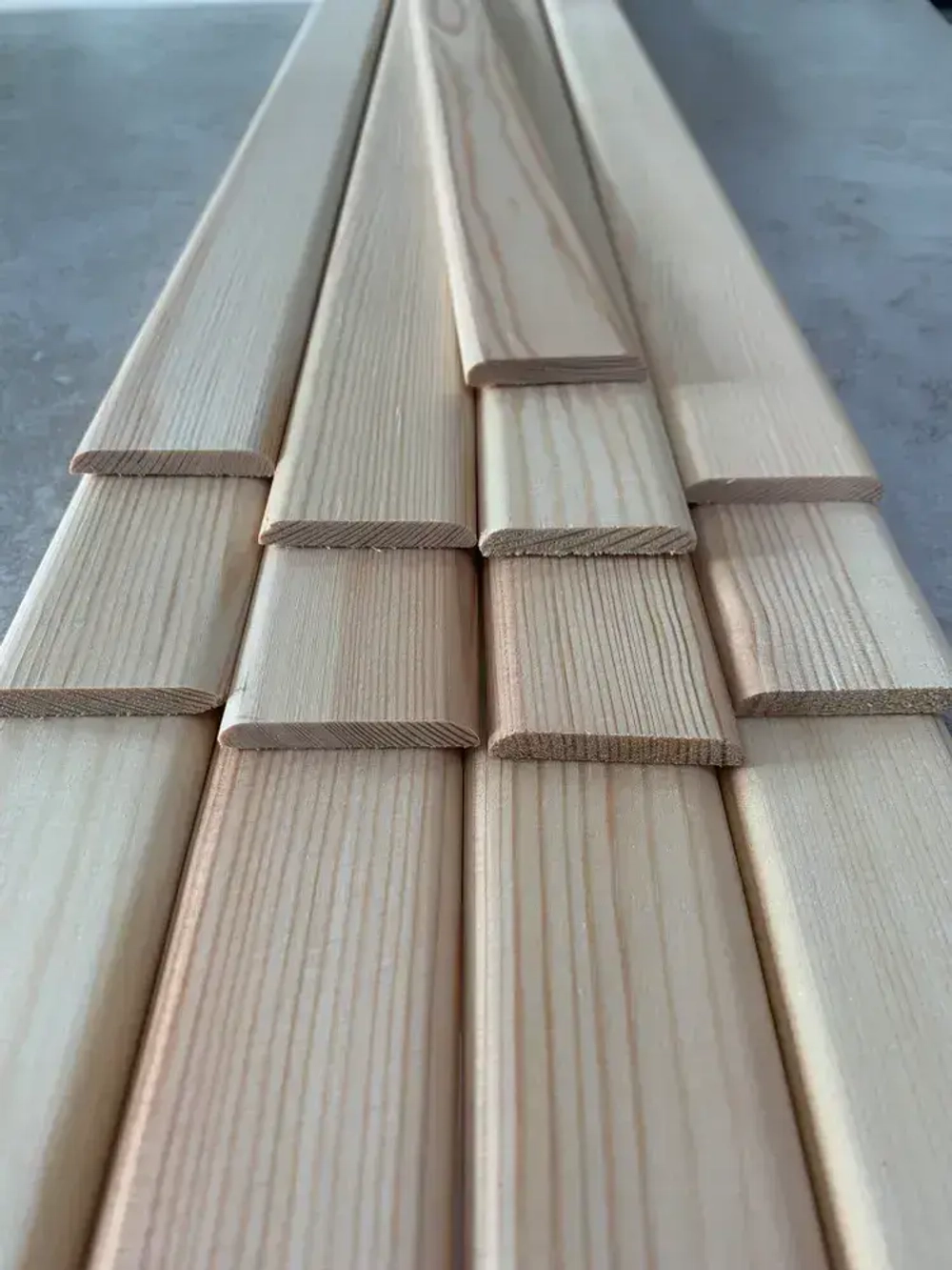 Раскладка деревянная, нащельник 6х40х2000 мм., Экстра сорт, 10 шт., сосна сращенная