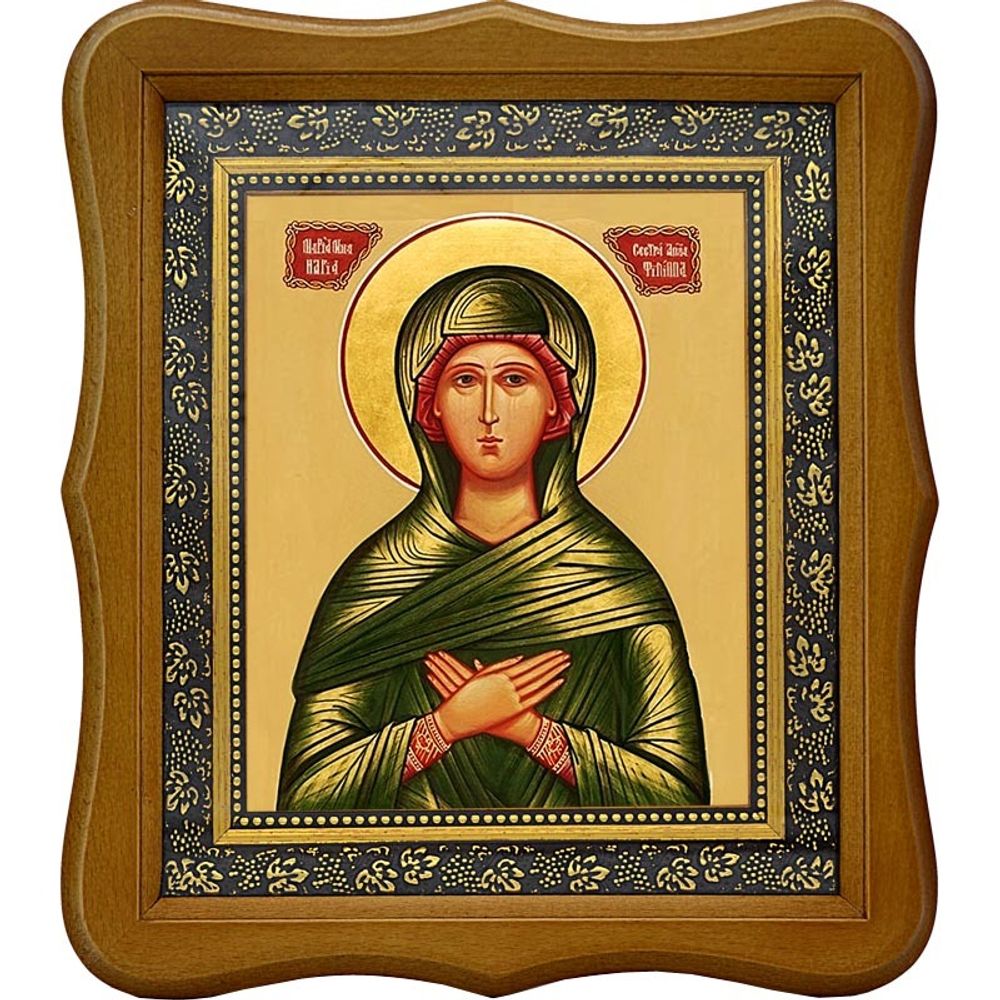 Мариамна (Мария) Праведная, сестра святого апостола от 12-ти Филиппа. Икона на холсте.