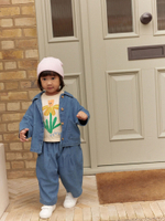 Рубашка джинсовая и брюки джинсовые в комплекте для девочки Next E37-888, Синий