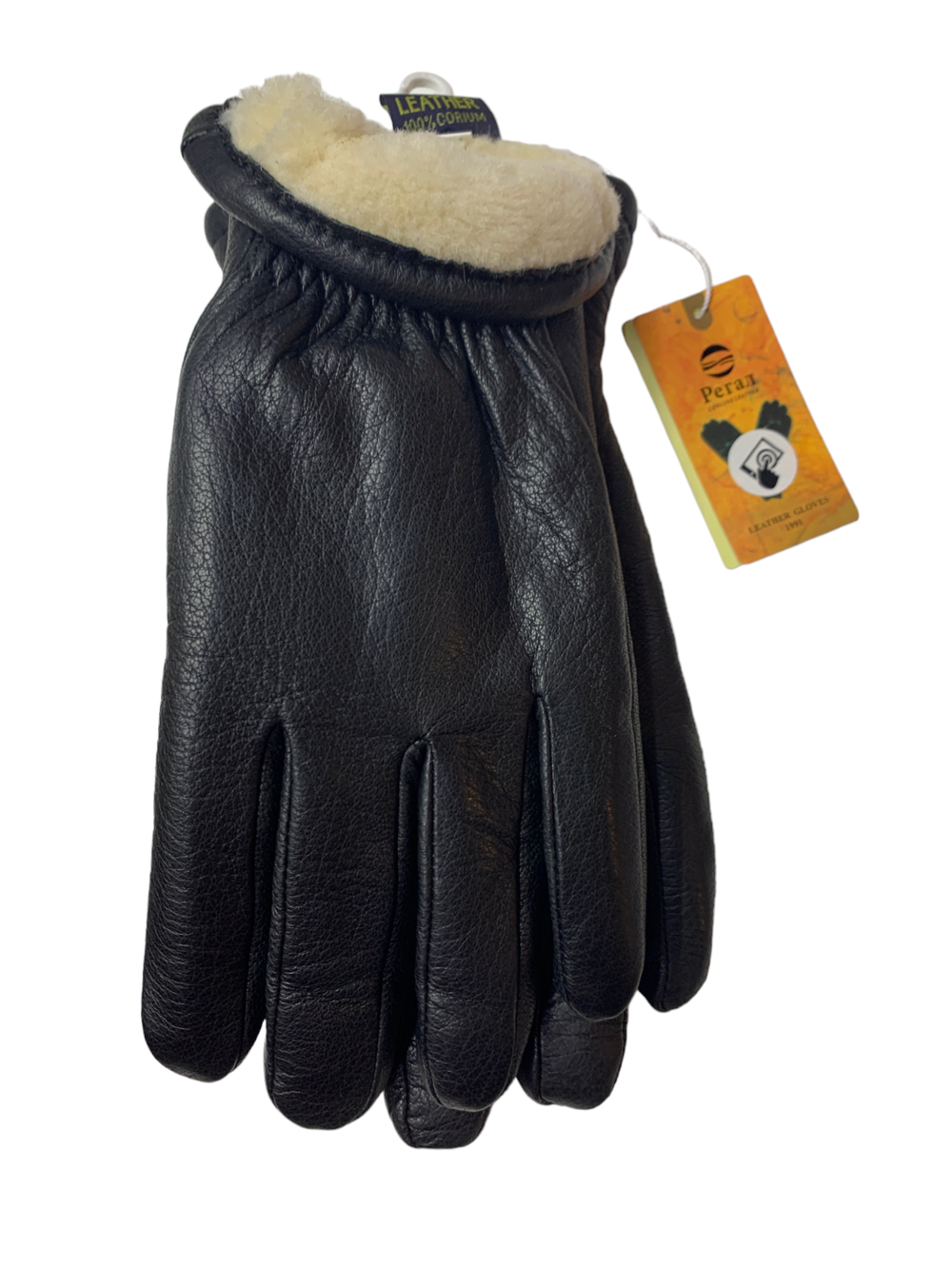 Регал.Кожа оленя.Набивная шерсть.СЕНСОРНЫЕ.Перчатки.Мужские.10 шт в упаковке.