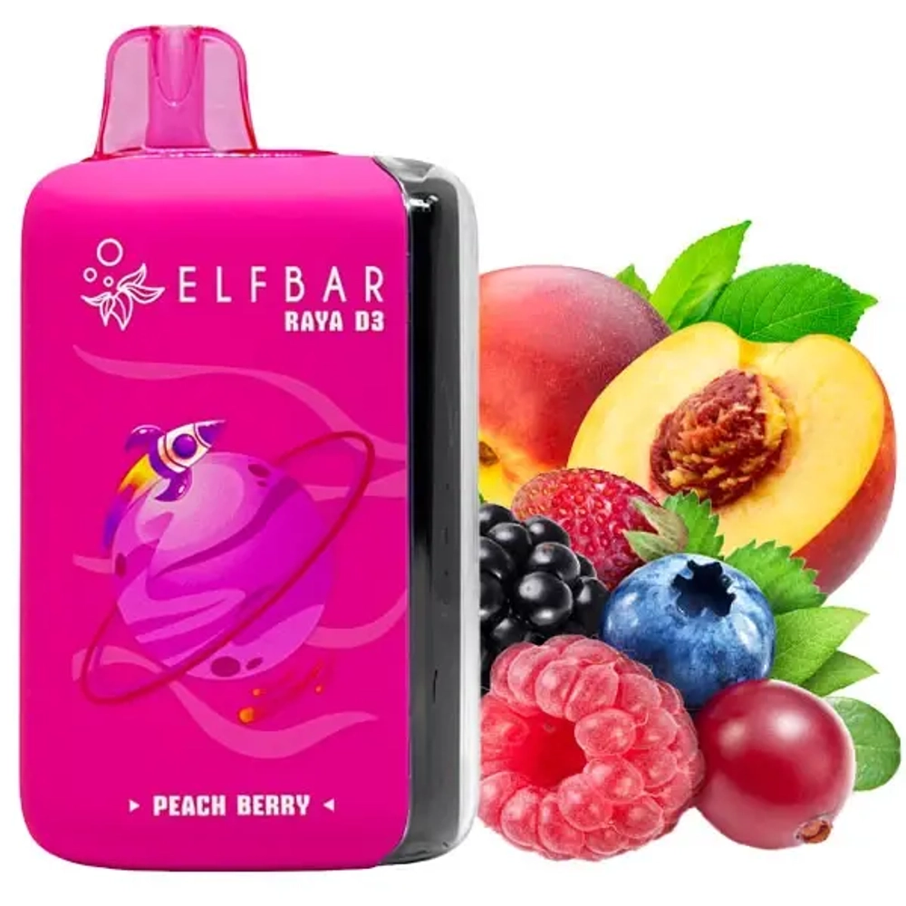 ELF BAR RAYA D3 25000 - Peach Berry (5% nic)