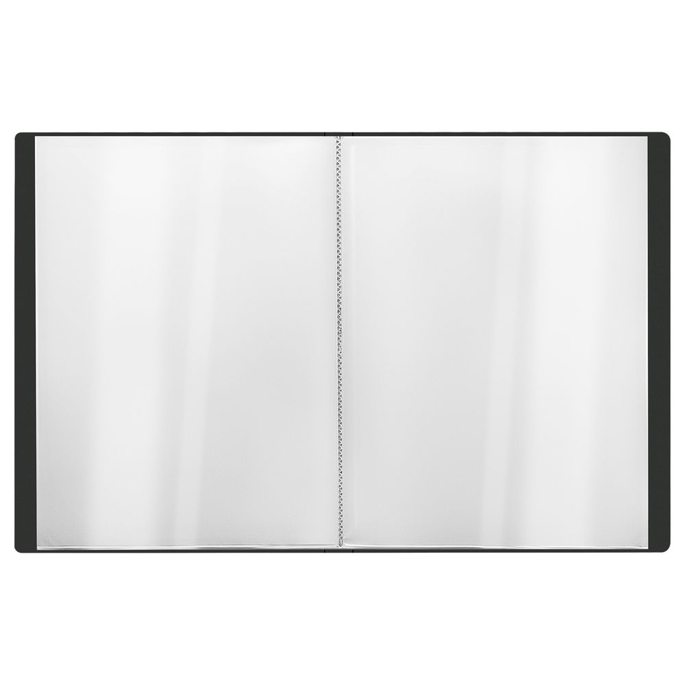 Папка с 20 вкладышами, Стамм Стандарт, 600мкм, корешок 14мм, черный