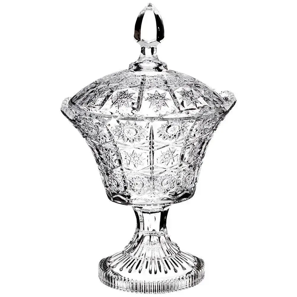 Конфетница на ножке muza crystal 17*17*29 см.