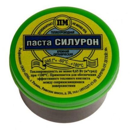 Паста теплопроводная СИЛУРОН в б. 30 гр.