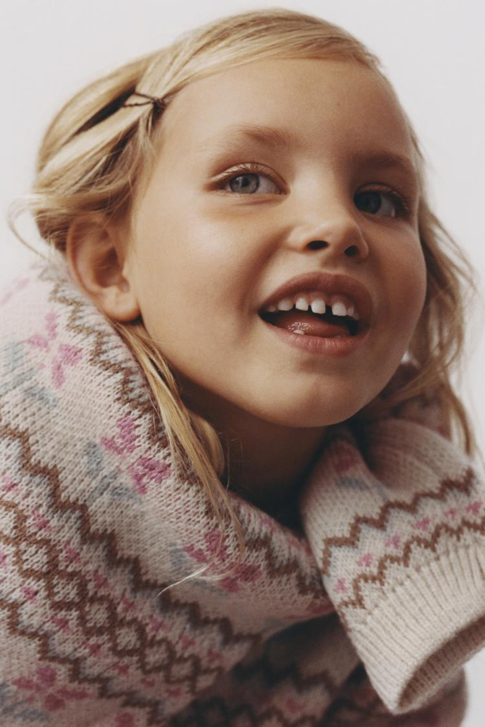 ZARA ЖАККАРДОВЫЙ СВИТЕР ИЗ СМЕСОВОЙ ШЕРСТИ, ЦВЕТ ФУКСИИ