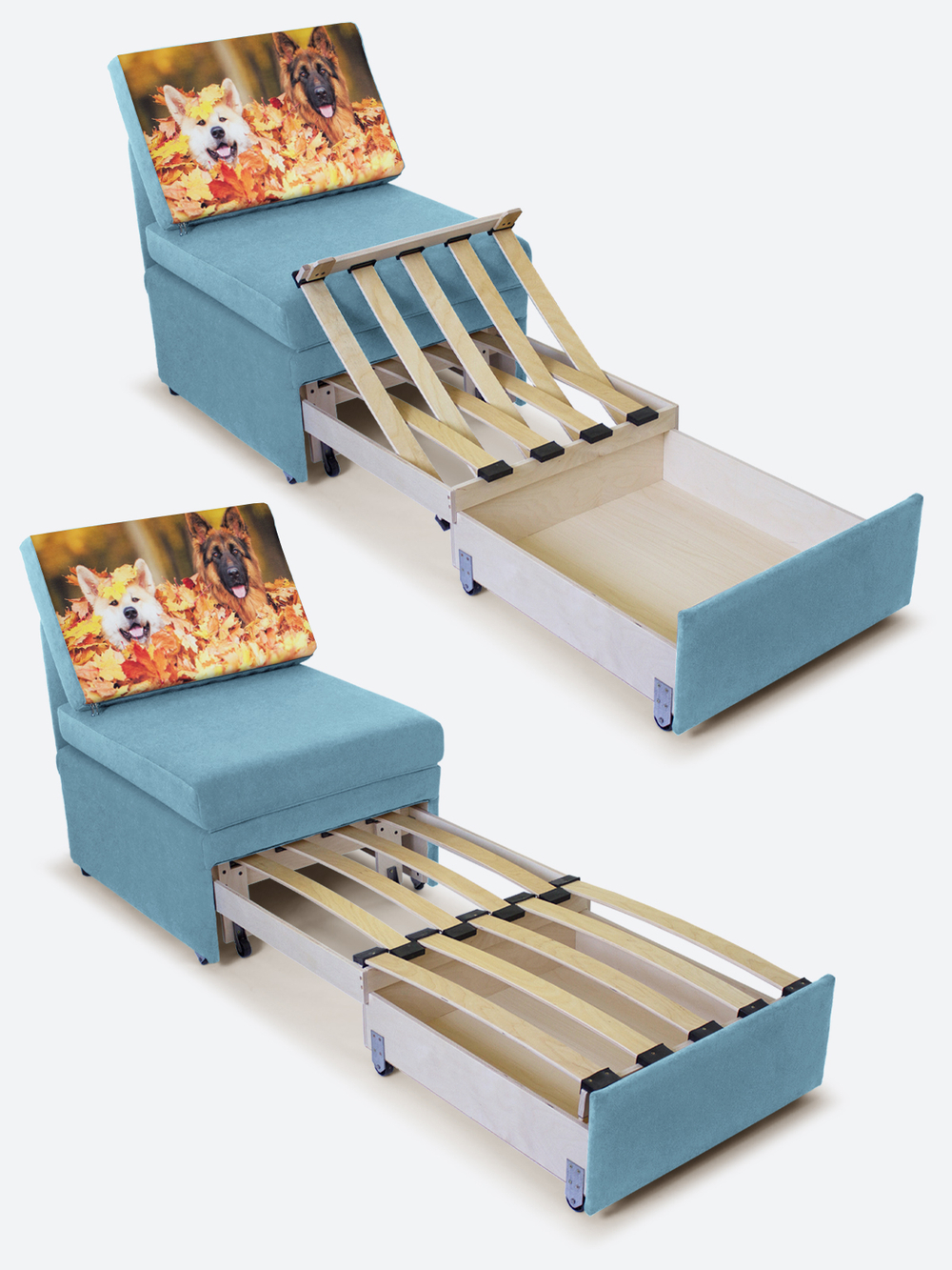 Кресло-кровать "Миник", купон Собаки