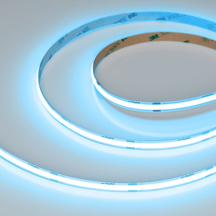 Светодиодная лента COB-X480-8mm 24V Sky Blue (8 W/m, IP20, 5m) Arlight 047740