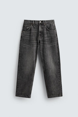 ZARA ДЖИНСЫ BAGGY FIT, УГОЛЬНЫЙ