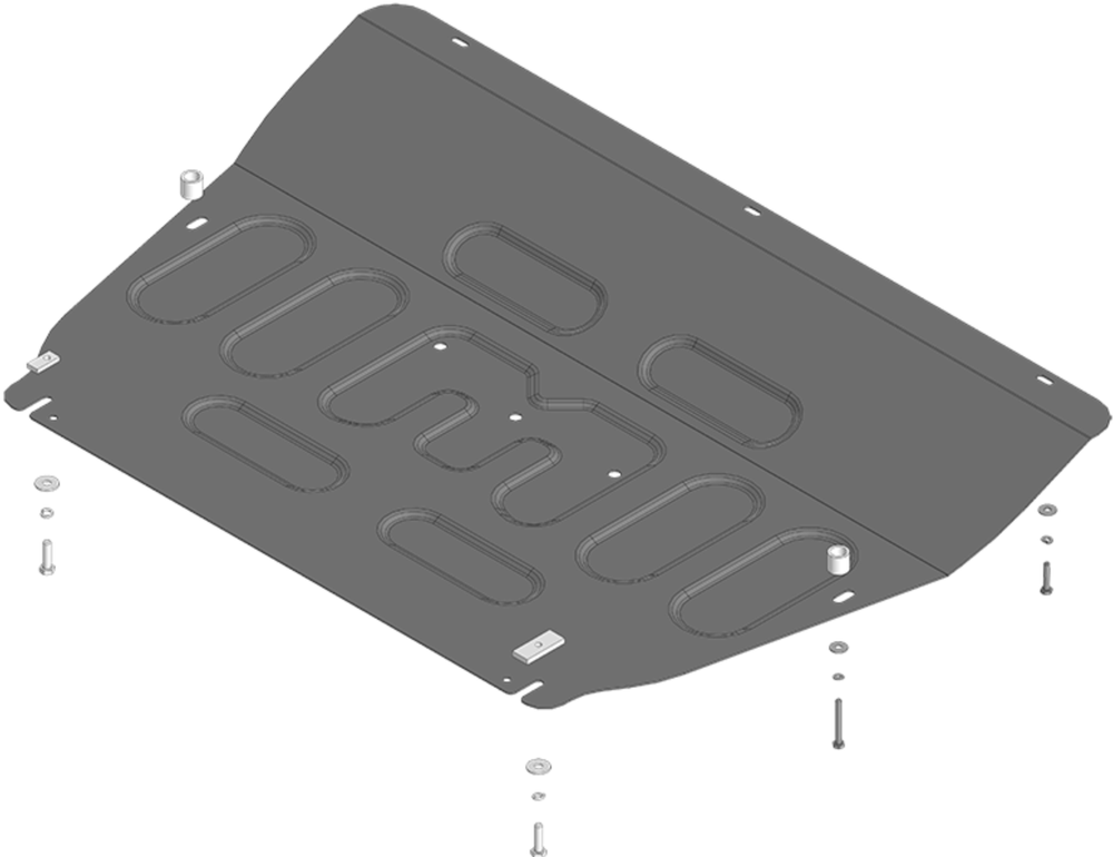 Защита картера Двигателя, КПП. 2 мм, Сталь. для Omoda C7, Tenet T8, MOTODOR.79017