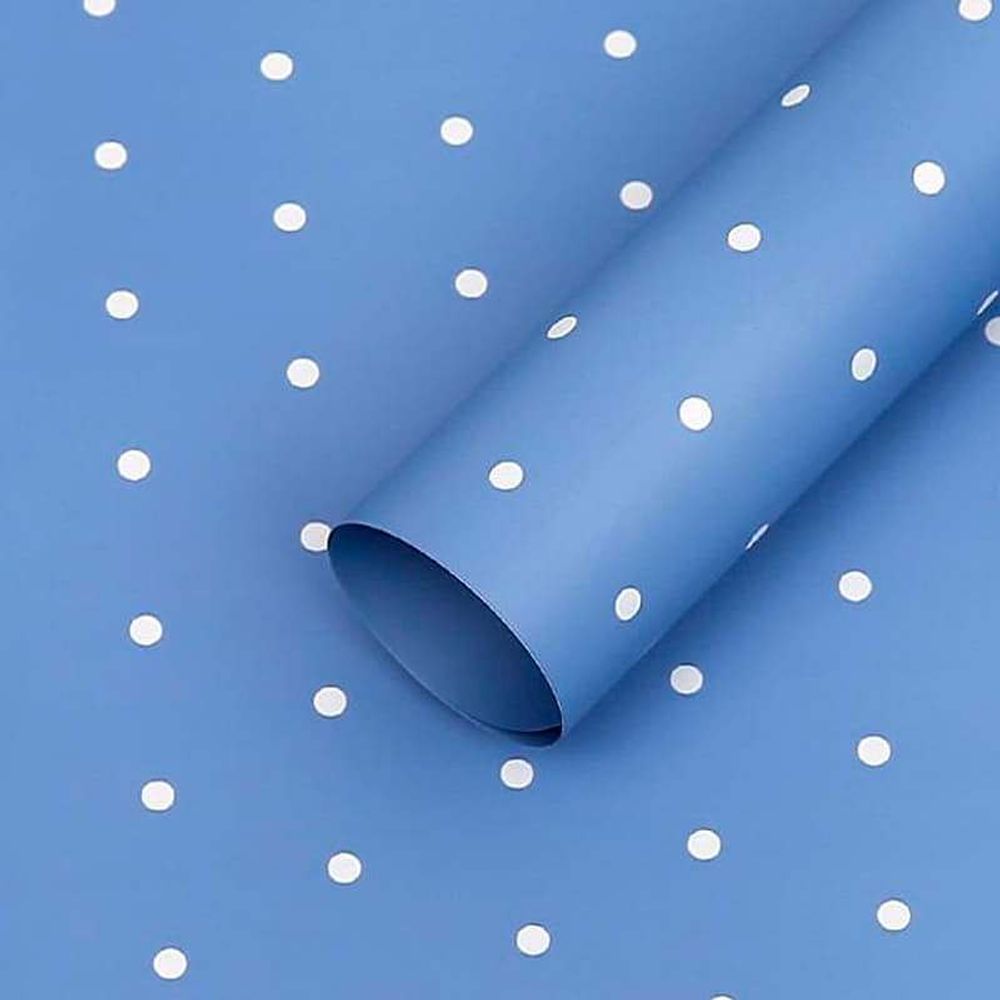 ЛИСТ &quot;Мелкий горошек&quot; 58*58/20шт СИНИЙ