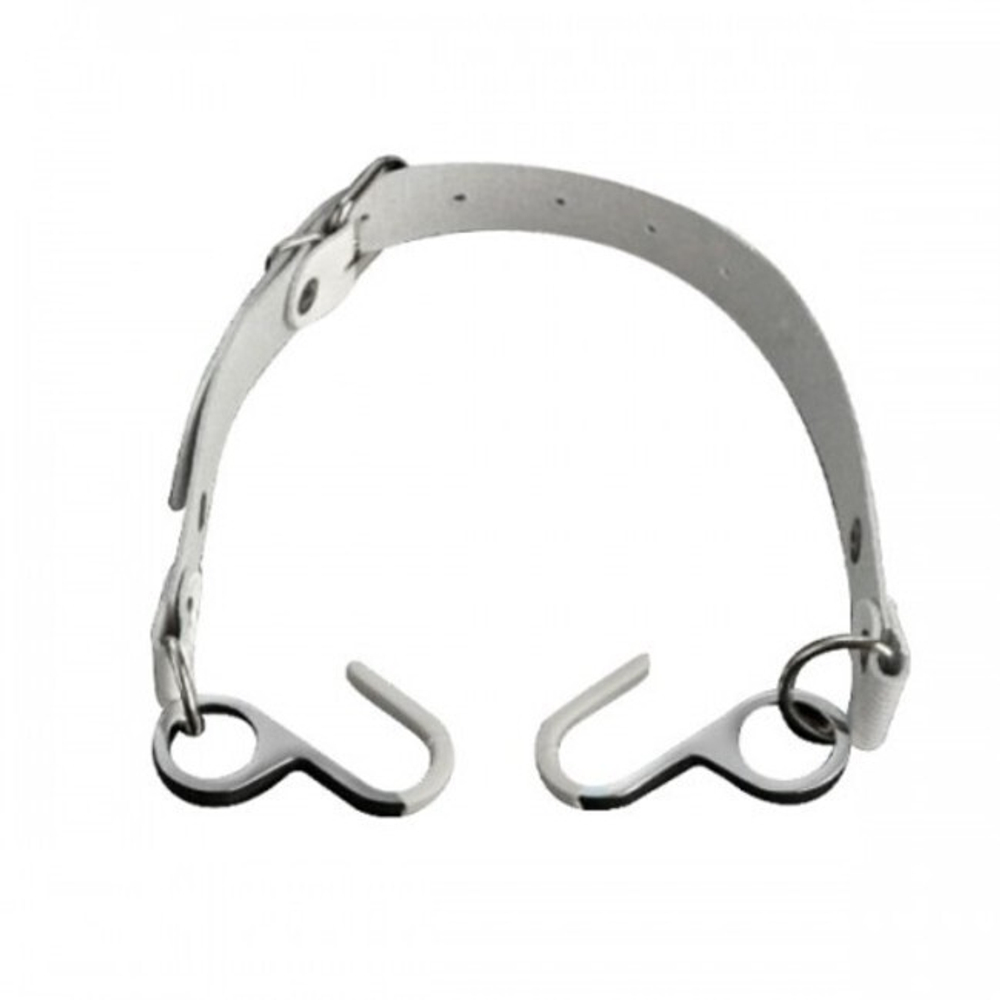 Распорки для рта на кожаном ремешке (белый) (Цвет: белый)