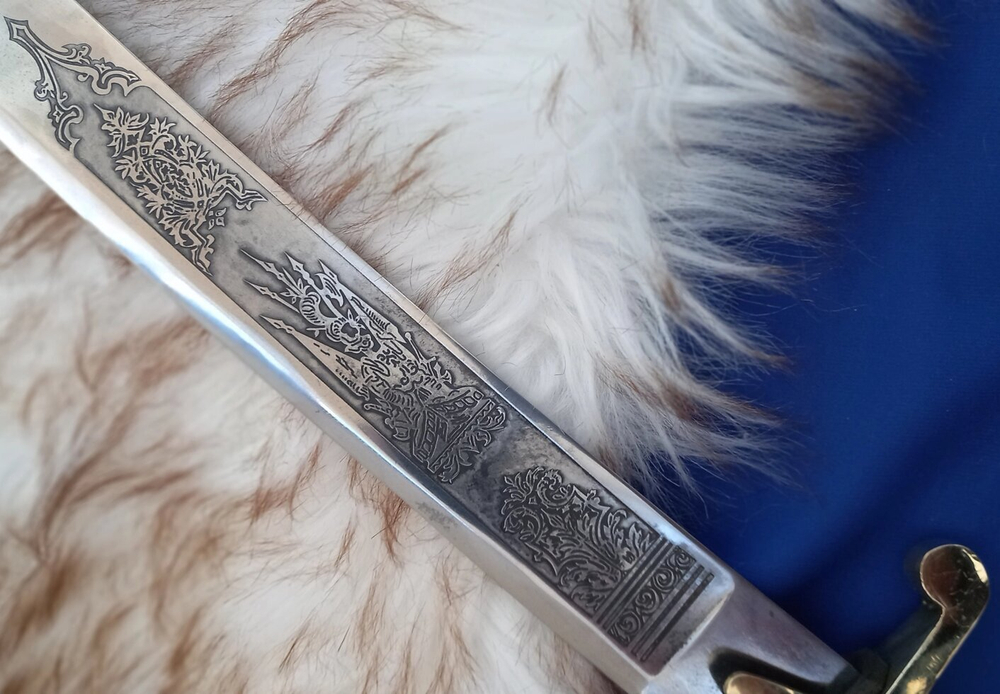Гусарская сабля XVIII века Наградная (латунь)