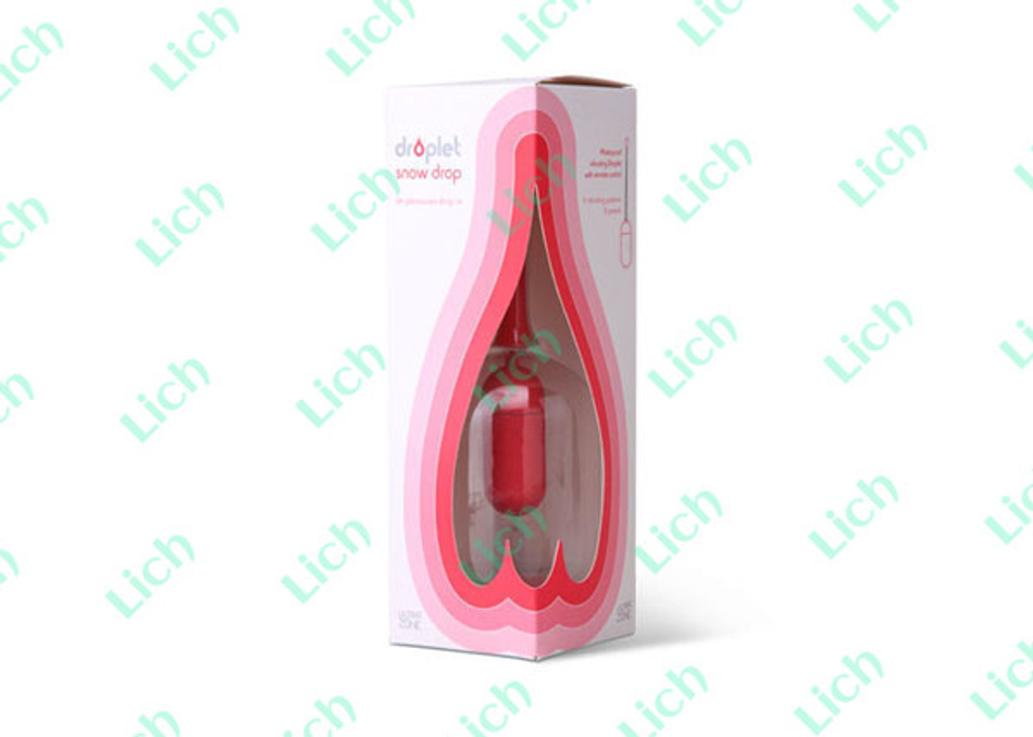 Розовое виброяйцо Snow Drop, 7.6 см