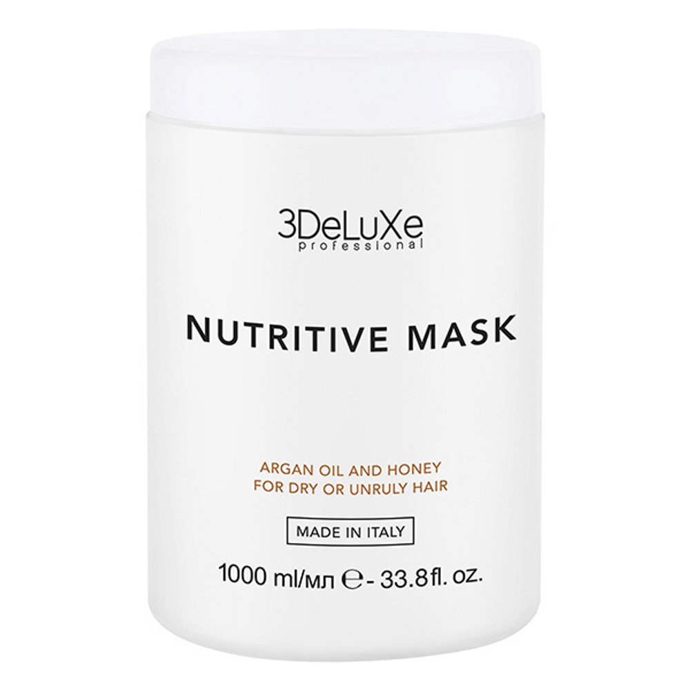 Маска для сухих и поврежденных волос 3DeLuXe Nutritive Mask 1000мл
