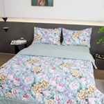 Комплект постельного белья Сатин с Одеялом 100% хлопок OB168