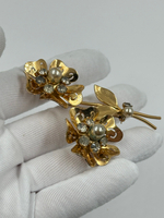 Брошь Цветы Coro