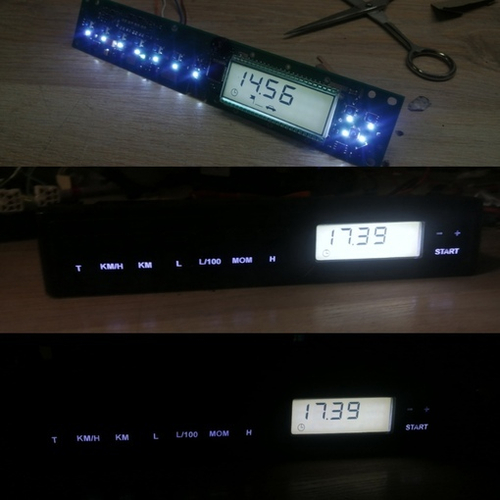 Светодиодная плата для дисплея БК ВАЗ (индивидуальный заказ по цвету)