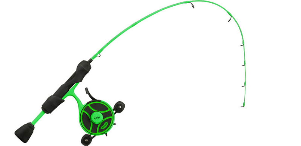 Комбо набор 13 FISHING Radioactive Pickle Ice Combo 25" UL - FF Ghost w/ NEW Line Window + Tickle St