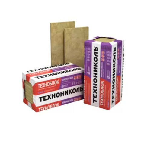 Базальтовая вата ТехноНиколь Техноблок Стандарт, 45кг/м3 (1200x600x100, 6шт; 0,432м3/уп)