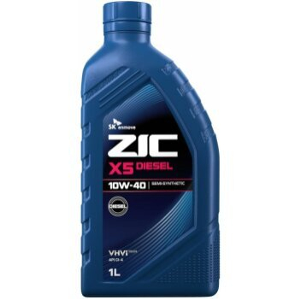 Масло моторное ZIC X5 Diesel 10w40 CI-4/SL (дизель, п/синт) 1л