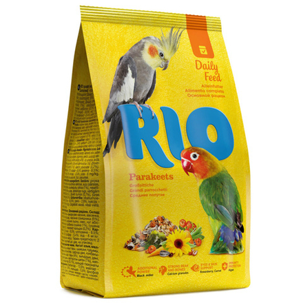 RIO DAILY FEED Корм для средних попугайчиков 1 кг