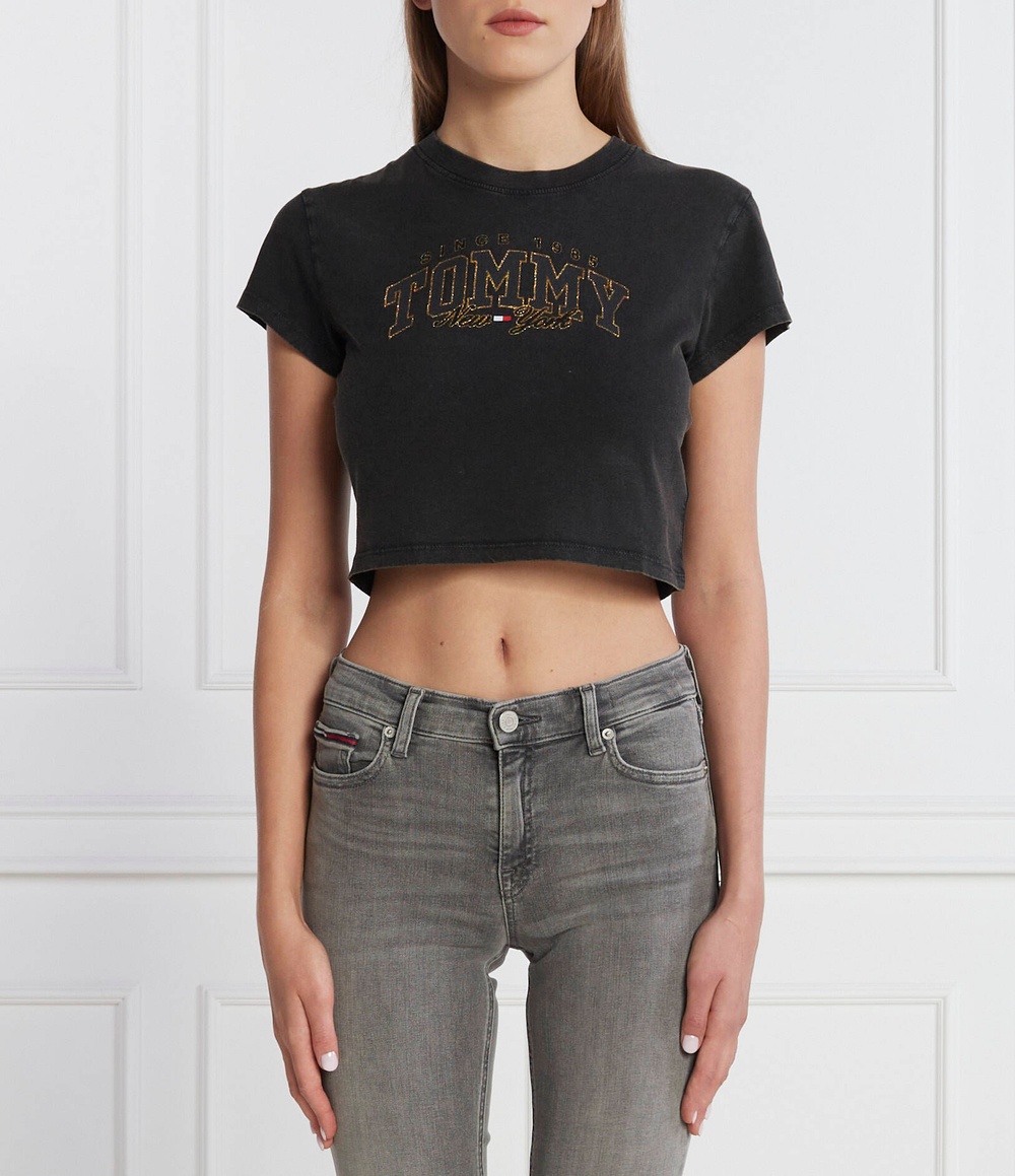 Футболка LUX VARSITY Tommy Jeans - черный(DW0DW16455)