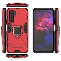 Противоударный чехол с кольцом Panther Case для Honor 30 / Huawei P40 Lite 5G / Nova 7 SE