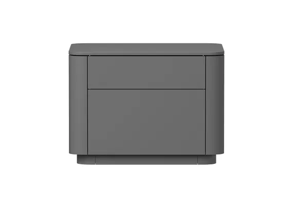Тумба прикроватная Tammi 2 ящика ширина 50 см (серый)