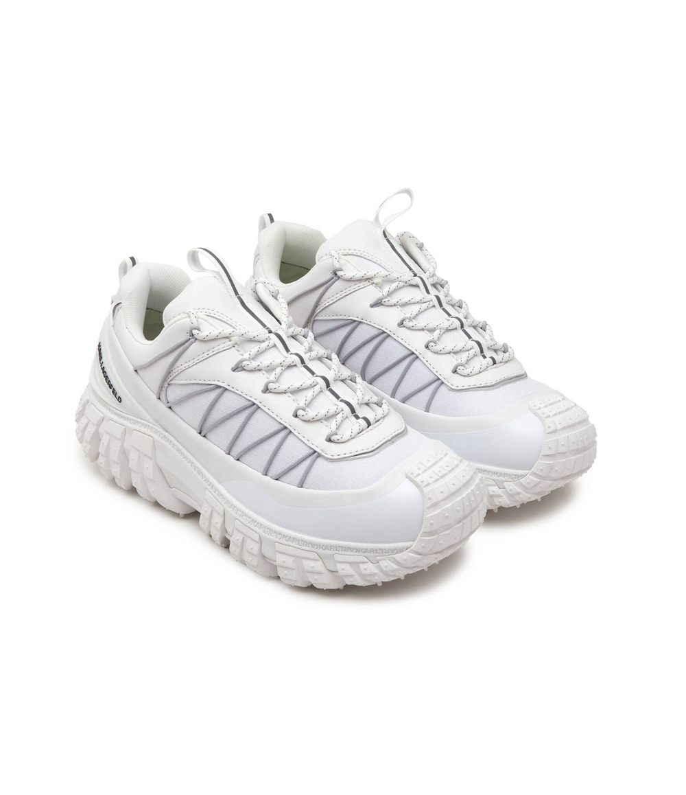 Кожаные кроссовки k/trail cross lace runner Karl Lagerfeld - белый(KL53723F)