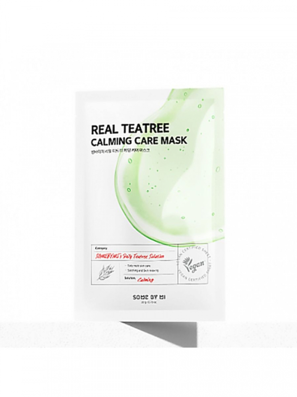 SOME BY MI REAL TEATREE CALMING CARE MASK Успокаивающая тканевая маска для лица с экстрактом чайного дерева 20г