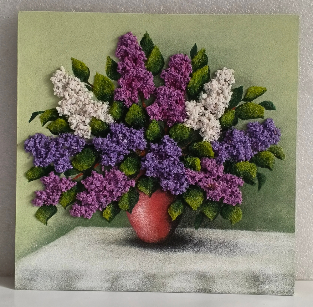 Декобокс " Сирень в горшке" 30-30см