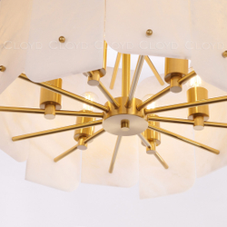 Люстра Cloyd HERCULANUM-C C5 / Ø50 см - алебастр - латунь (арт.11200)