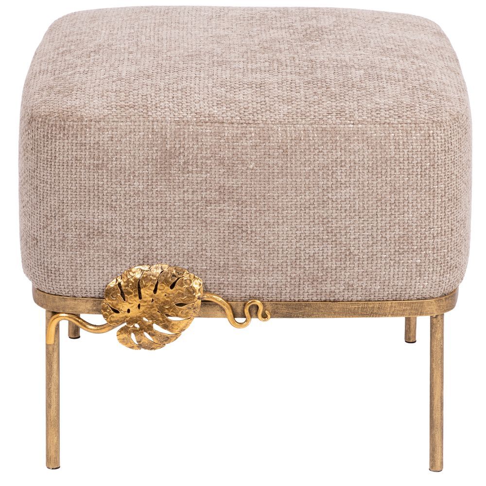 Банкетка Monstera Deliciosa (Монстера) Квадро Бежевый Амбер