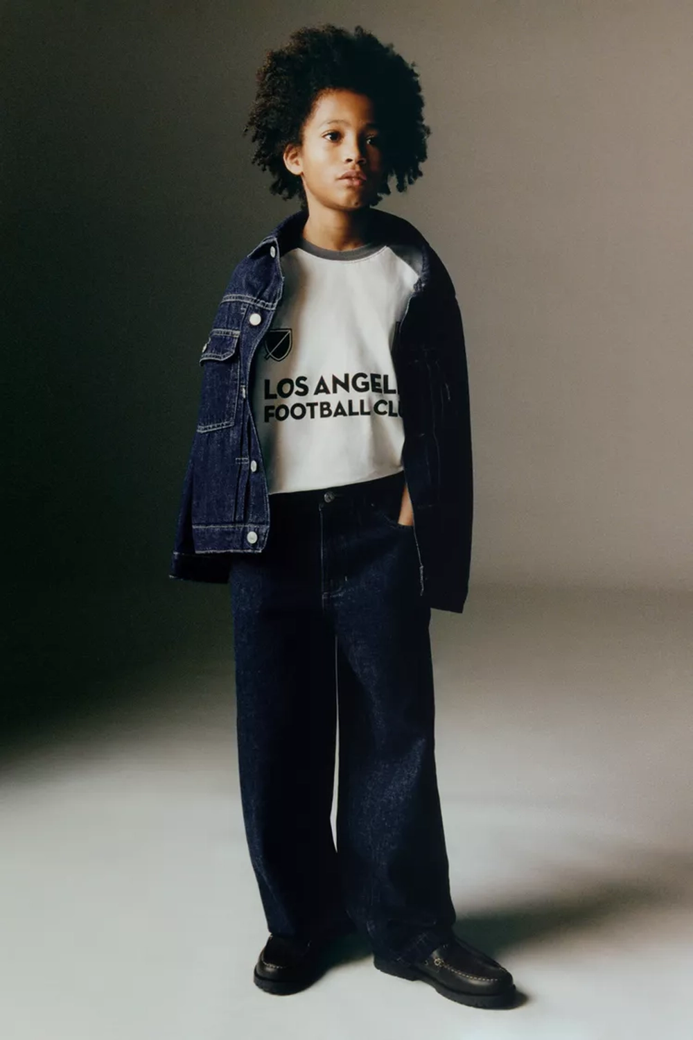 ZARA ФУТБОЛКА С РУКАВАМИ РЕГЛАН «ЛОС-АНДЖЕЛЕС CF MLS», ЭКРЮ