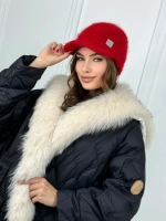 Шапка кепи зимняя с козырьком