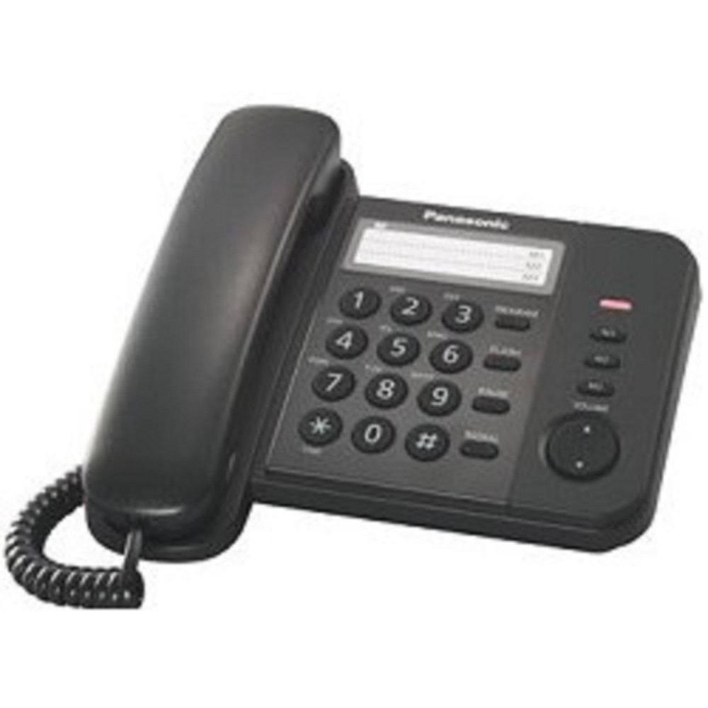 Panasonic KX-TS2352RUB (черный) (индикатор вызова,порт для доп. телеф. оборуд.,4 уровня громкости звонка)