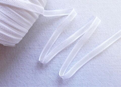 Резинка (ажурная), цвет- Белая, 10мм