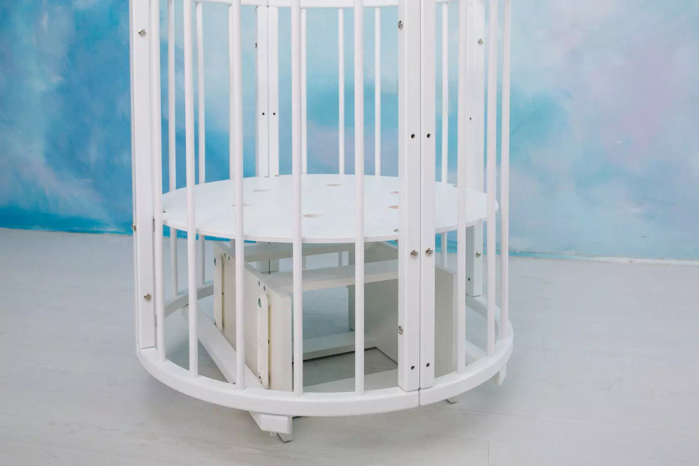 Маятник к кроватке-трансформер ЛДСП "МеrryHappy Mini" (МерриХэппи Мини) 6 в 1, цвет белый