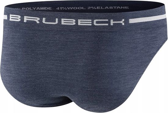 Мужские трусы слипы BRUBECK Comfort Wool BE10050 джинс