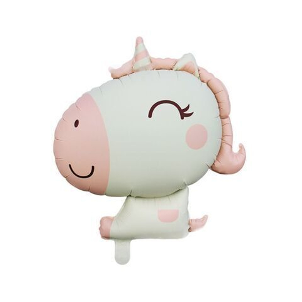 К Фигура, Единорог-малыш, Розовый, 31"/65*78,5 см