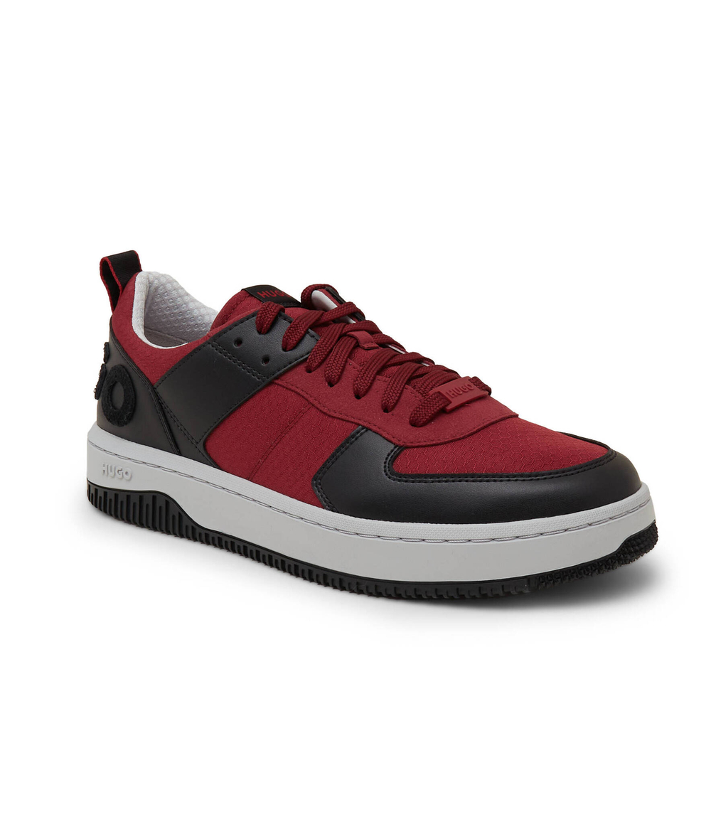 Кожаные кроссовки kilian tenn HUGO - бордовый(50503032)