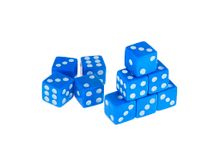 Кубик игровой №15. Цвет синий. Продажа упаковками. В упаковке 100 шт. К15#-С
