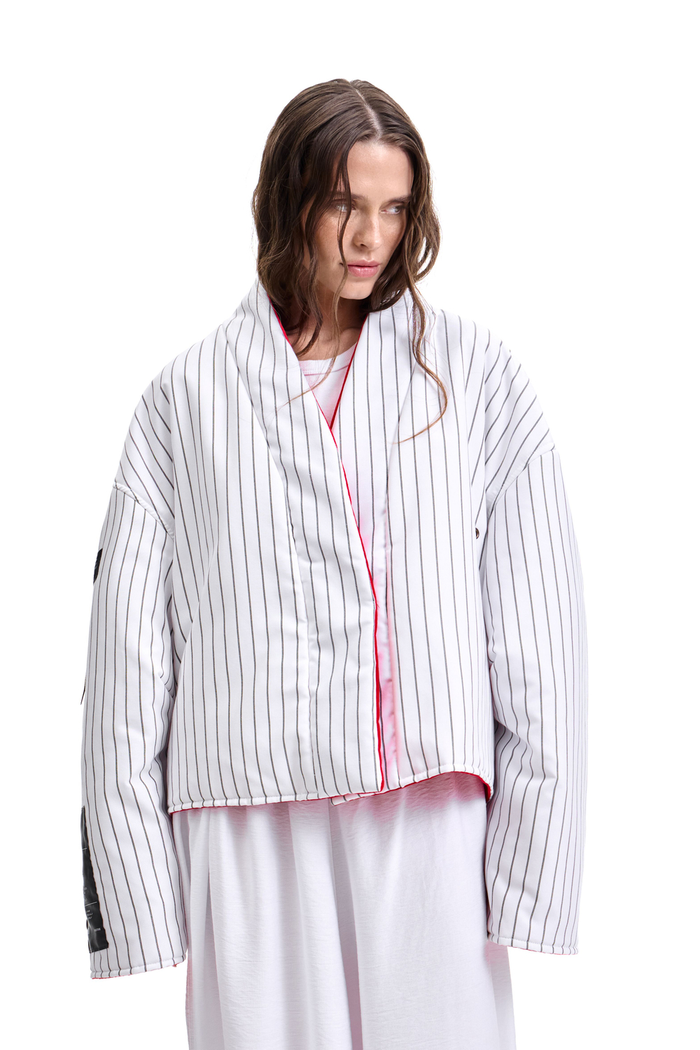 Куртка двустороняя TULUP white/red