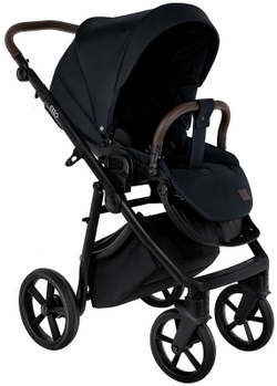 Детская коляска Roan Esso 2025 3 в 1 с автокреслом Tutis Elo Lux Black ESS111/1 Caviar/Black