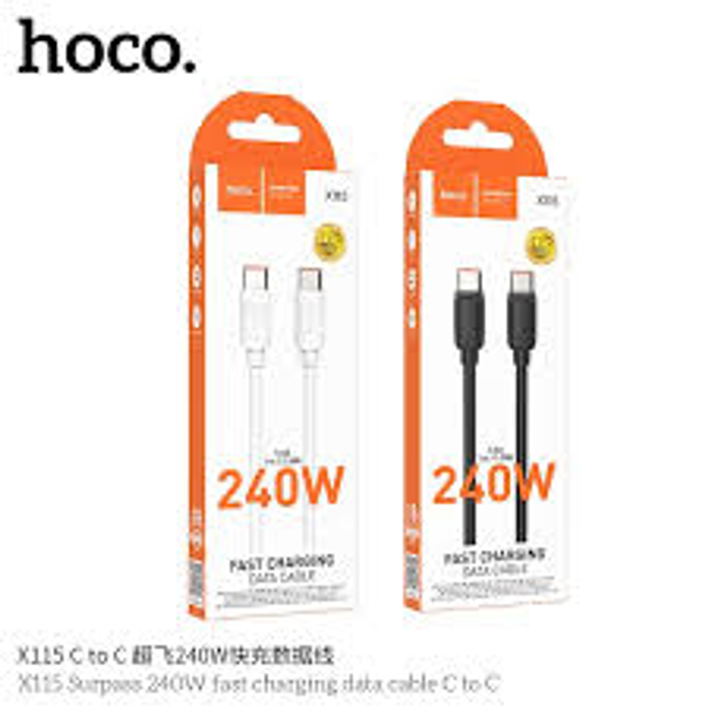 Кабель HOCO X115 Surpass 240W fast charging data cable C to C