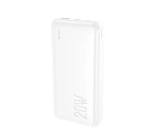 Универсальный внешний аккумулятор Hoco J87A Tacker 20000mAh PD20W+QC3.0 USB/Type-C LED-дисплей (белый)