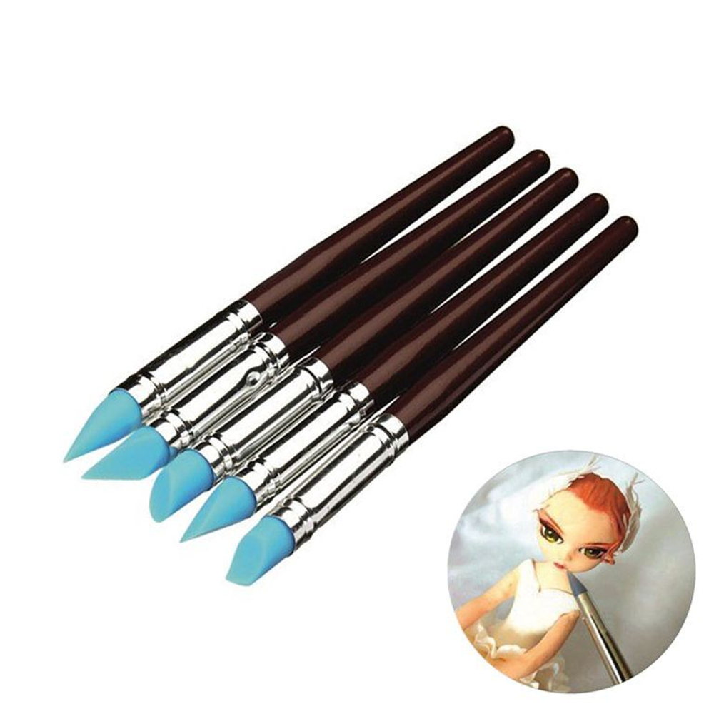 Кисти кондитерские силиконовые (набор 5 шт)