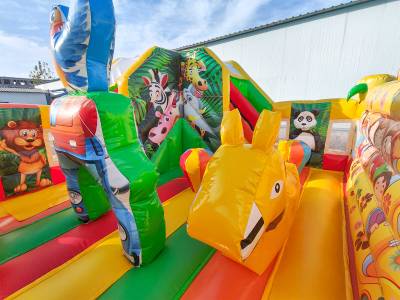 Коммерческий надувной батут «Сафари-экскурсия 3», 5x5x2.8 м.