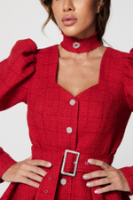 Платье из твида "Masterpiece" red
